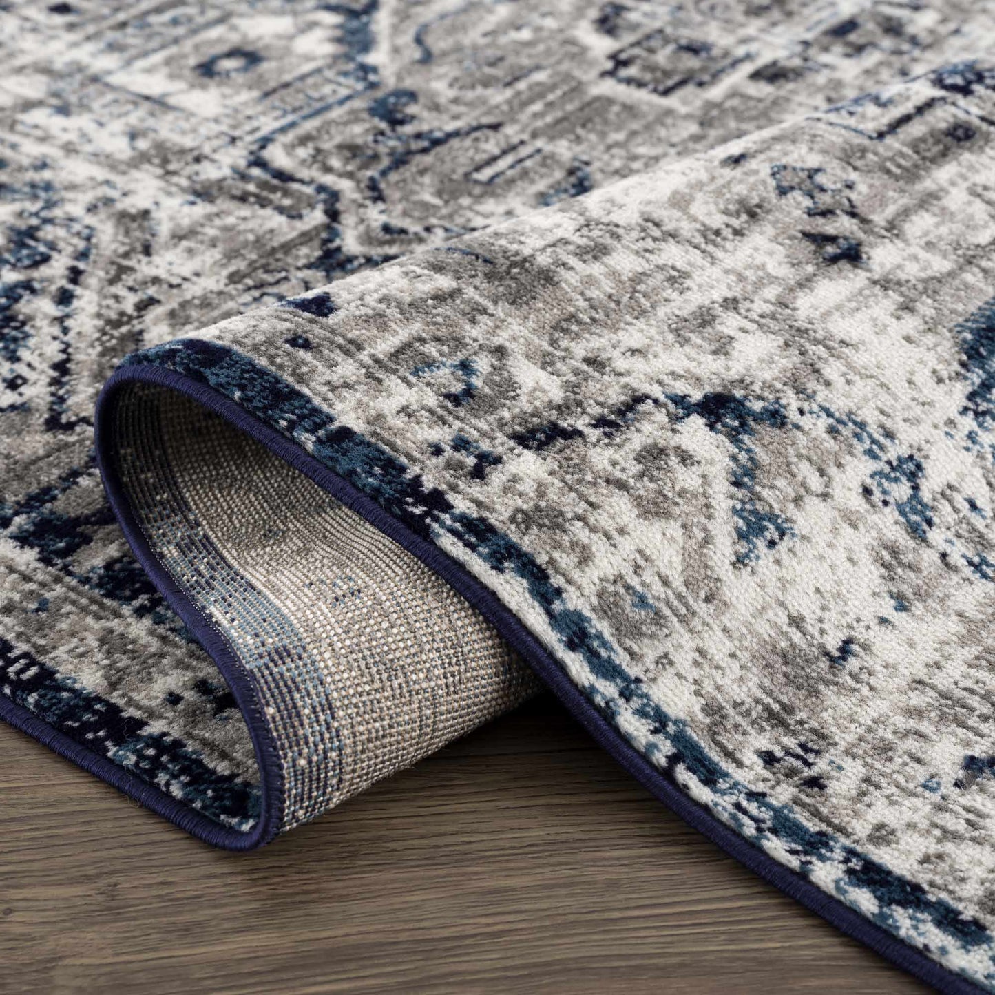 Navy Area Rug - Elegant Modern Design for Contemporary Spaces