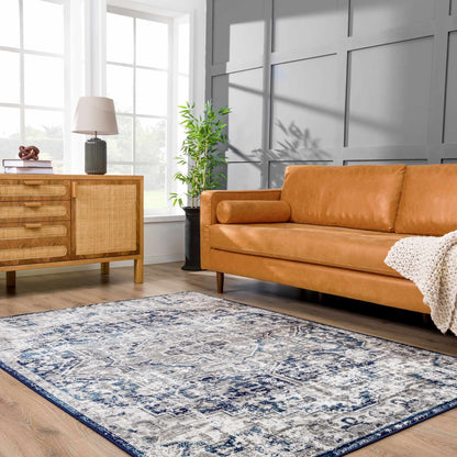 Navy Area Rug - Elegant Modern Design for Contemporary Spaces