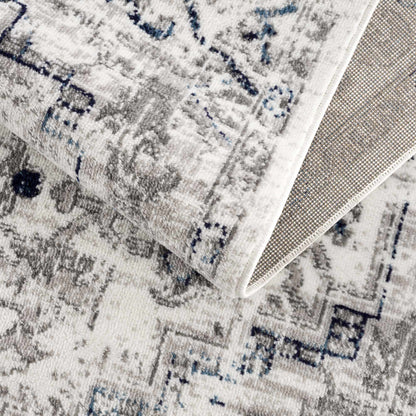 Hauteloom Buenaventura Area Rug - Cream Navy Stylish Home Décor Accent