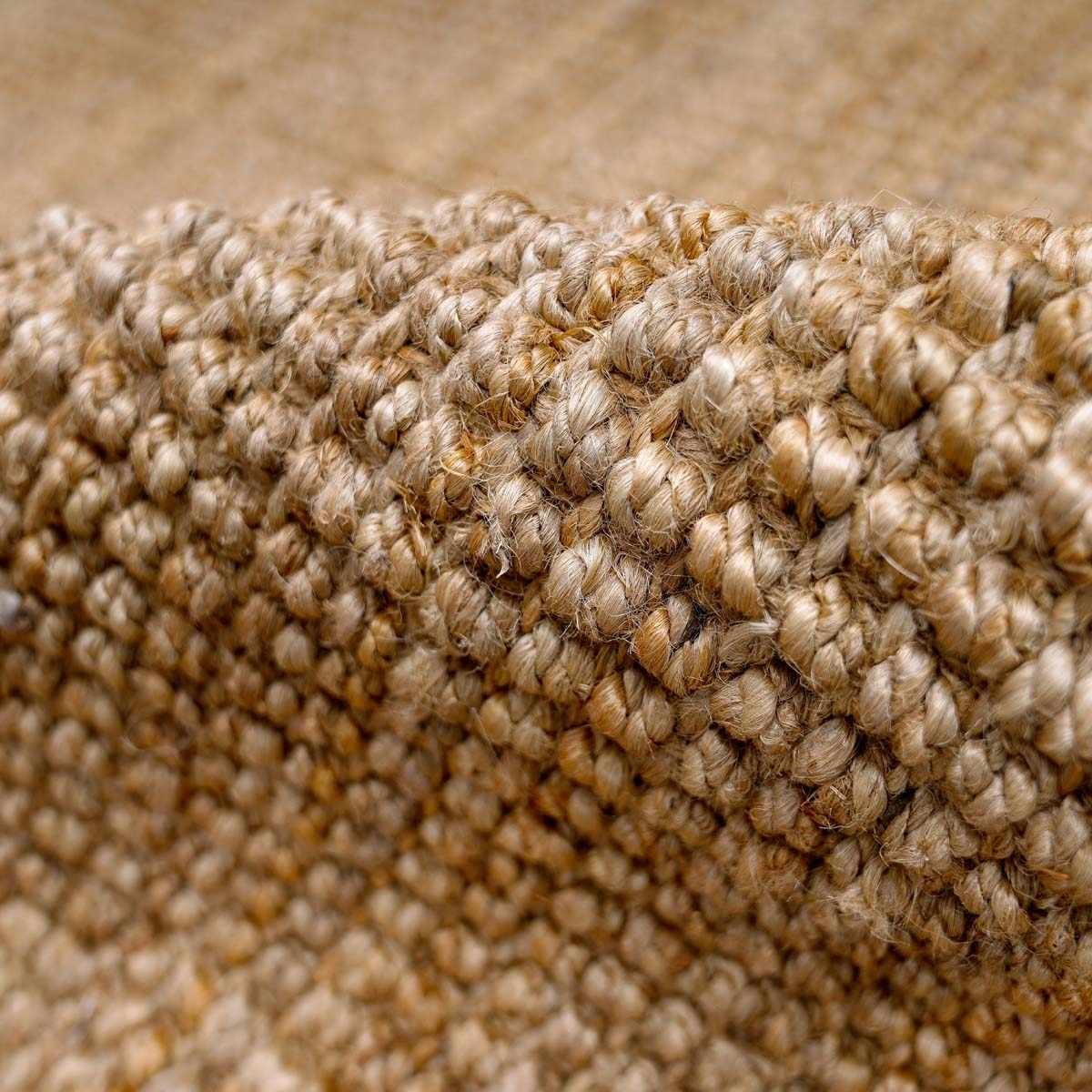 Handwoven Jute Area Rug - Eco-Friendly Natural Home Decor
