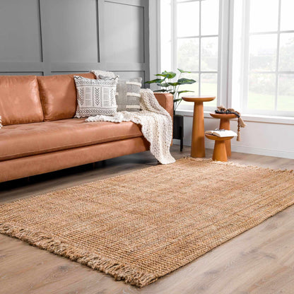 Handwoven Jute Area Rug - Eco-Friendly Natural Home Decor