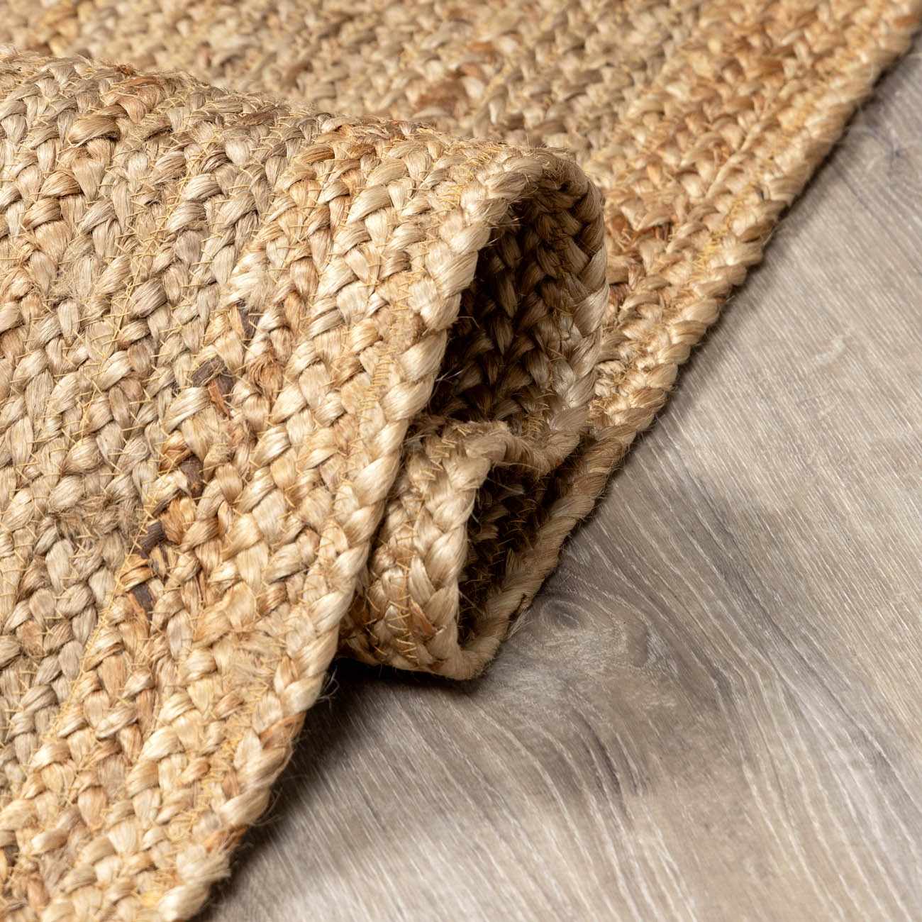 Jute Braided Area Rug - Natural Fiber Home Decor