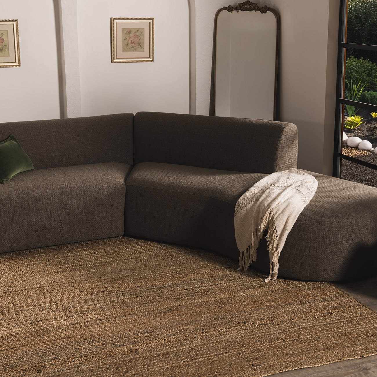 Jute Braided Area Rug - Natural Fiber Home Decor