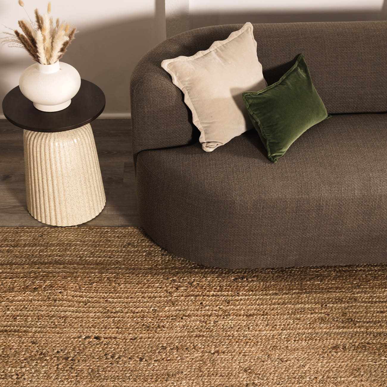 Jute Braided Area Rug - Natural Fiber Home Decor
