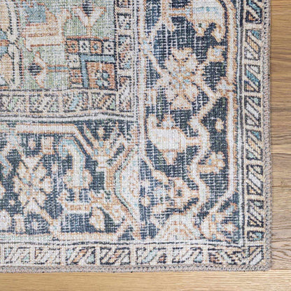 Washable Green Tumble Dry Rug - Soft and Durable