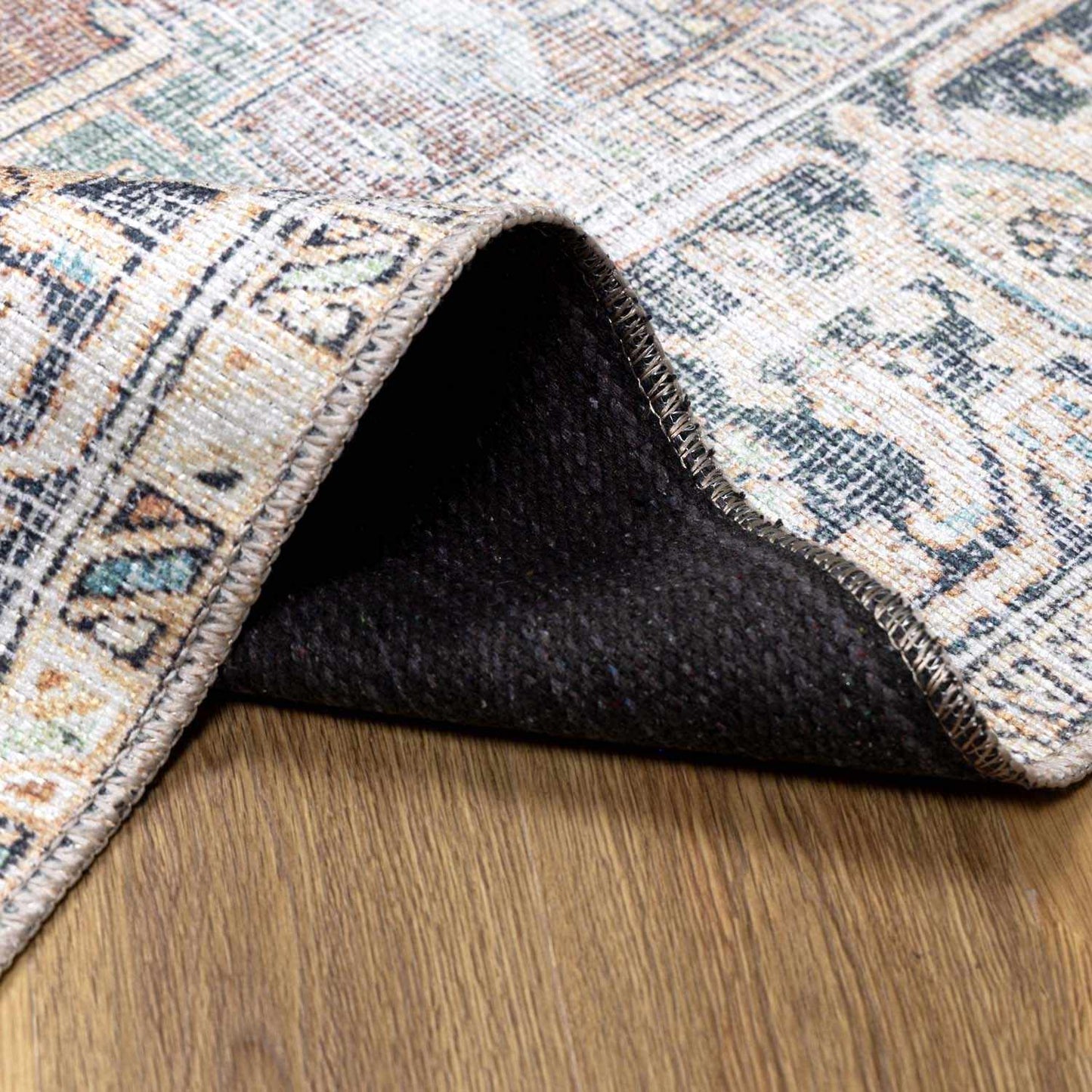 Washable Green Tumble Dry Rug - Soft and Durable