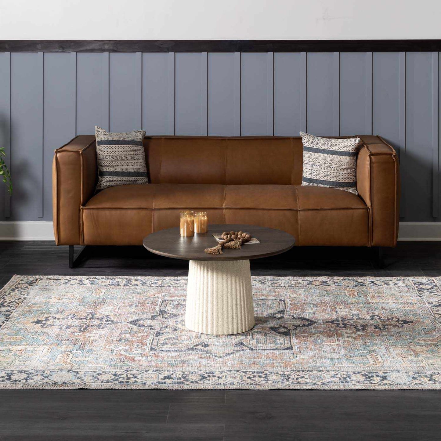 Washable Green Tumble Dry Rug - Soft and Durable