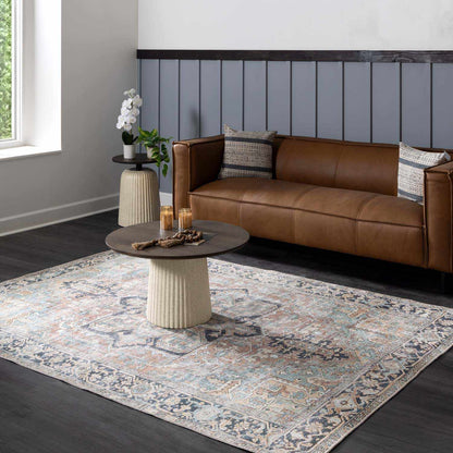 Washable Green Tumble Dry Rug - Soft and Durable