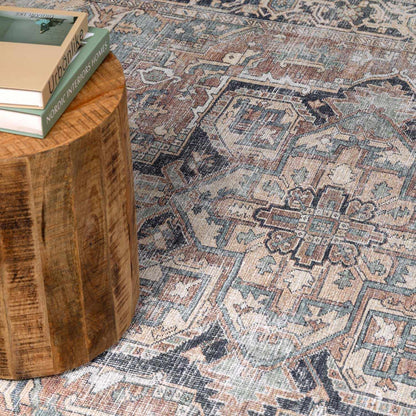 Washable Green Tumble Dry Rug - Soft and Durable