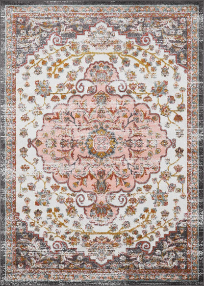 Floral Medallion Area Rug - Elegant Living Room  Bedroom Decor