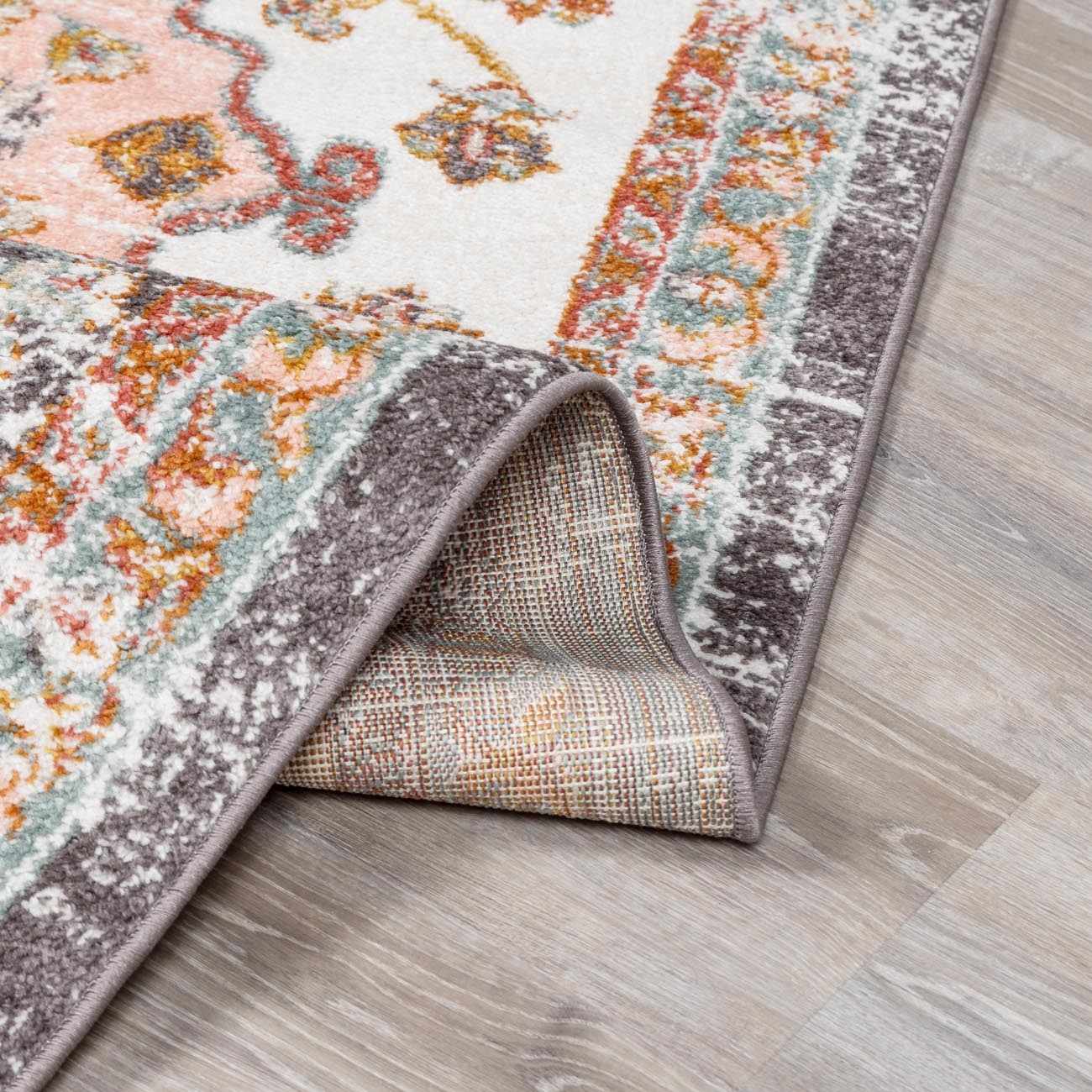 Floral Medallion Area Rug - Elegant Living Room  Bedroom Decor