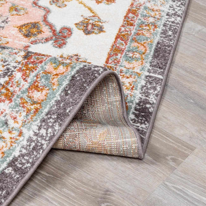 Floral Medallion Area Rug - Elegant Living Room  Bedroom Decor