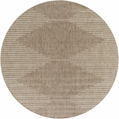 Dark Beige Outdoor Area Rug - Patio  Deck Mat