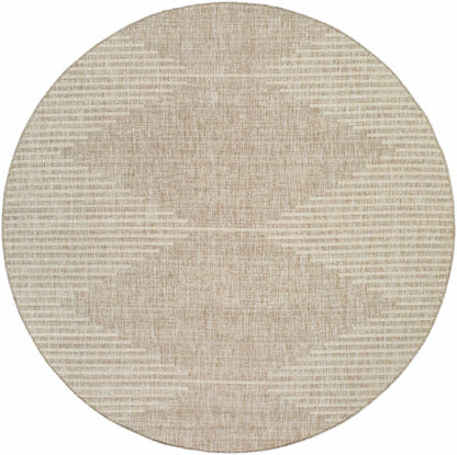 Dark Beige Outdoor Area Rug - Patio  Deck Mat