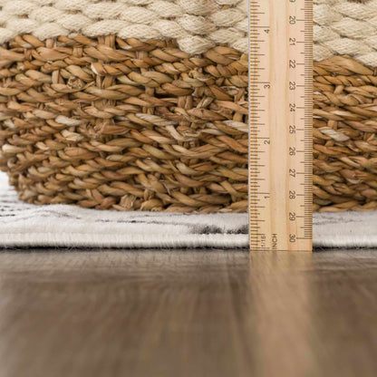 Scandinavian Moroccan Trellis Area Rug - Stylish Geometric Design for Modern Homes