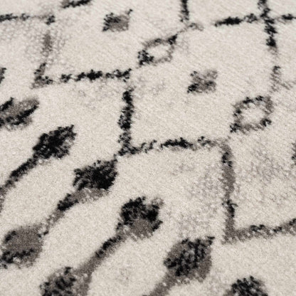 Scandinavian Moroccan Trellis Area Rug - Stylish Geometric Design for Modern Homes