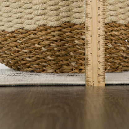 Angus Black  White Geometric Area Rug - Modern Home Décor