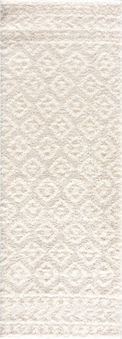 Neutral plush rug