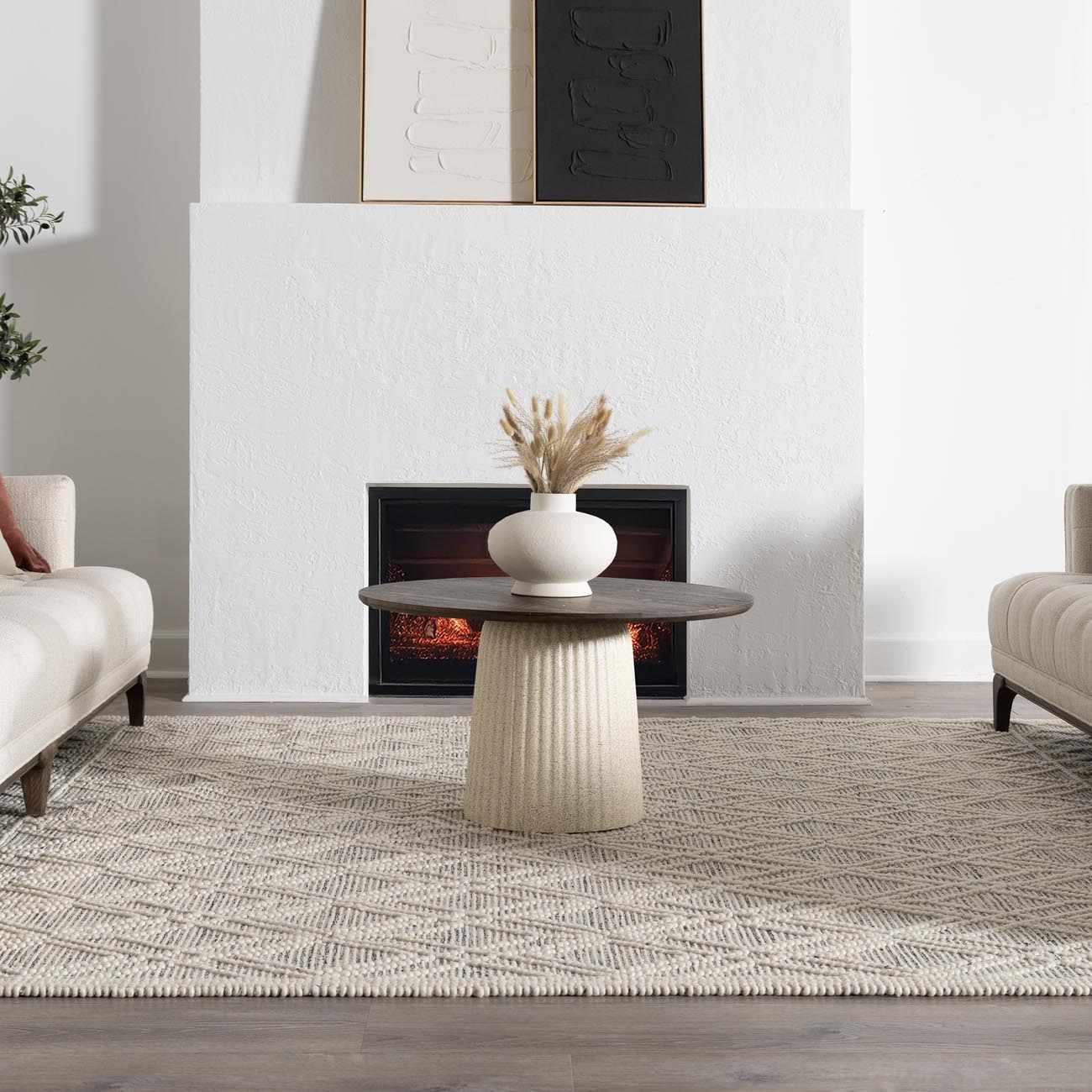 Ramsbury Wool Area Rug - Handcrafted Cozy Home Décor Rug