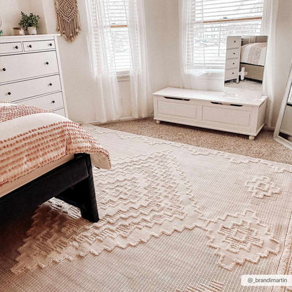 Rustic Area Rug - High-Low Design for Cozy Home Decor