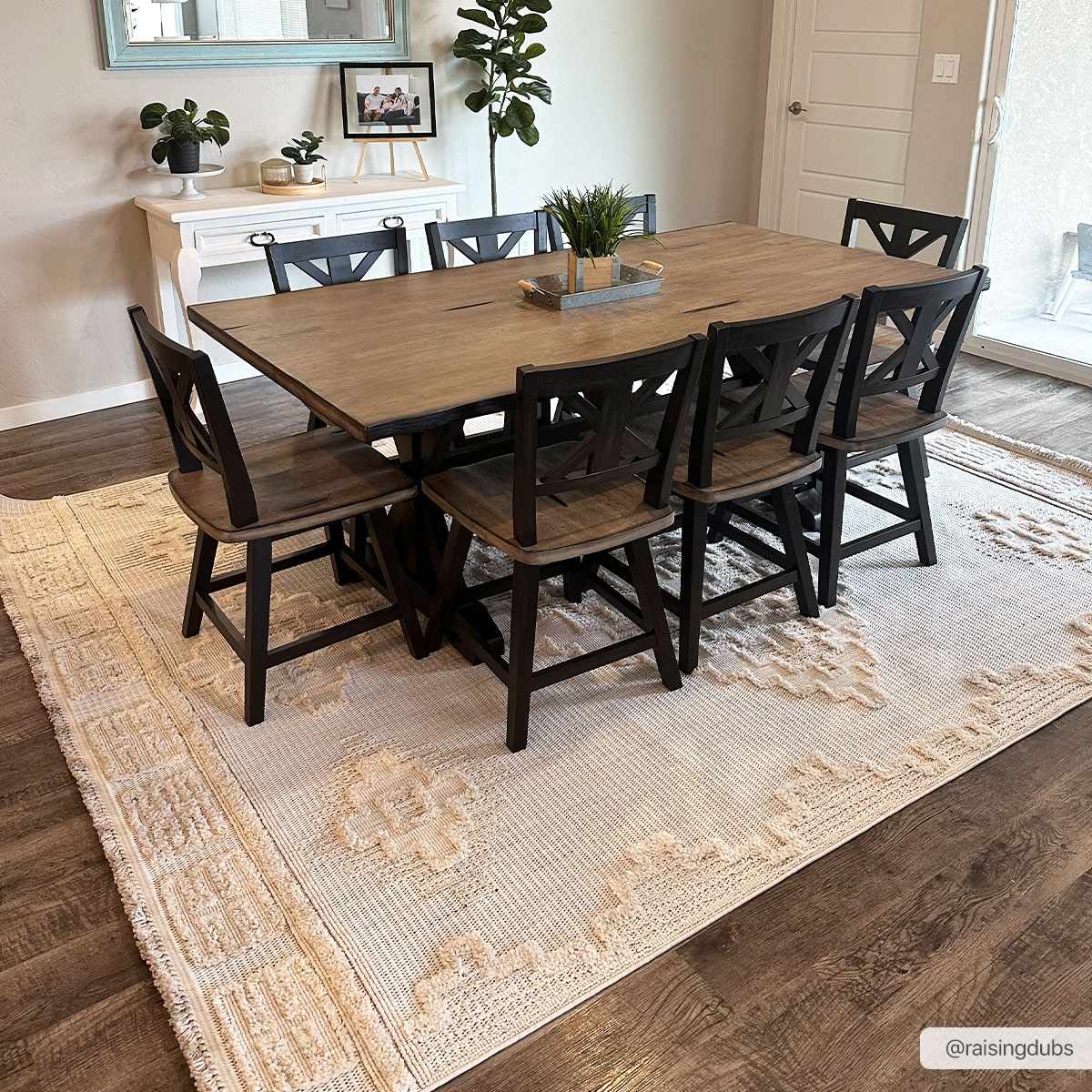 Rustic Area Rug - High-Low Design for Cozy Home Decor