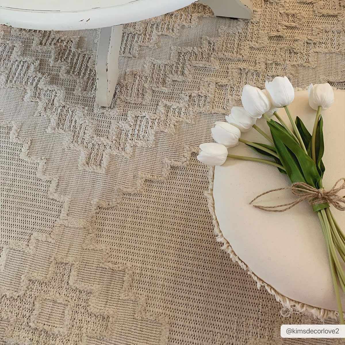 Rustic Area Rug - High-Low Design for Cozy Home Decor