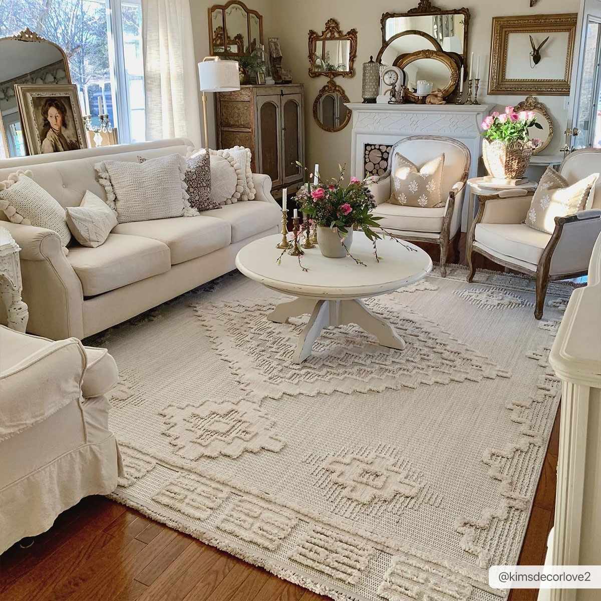 Rustic Area Rug - High-Low Design for Cozy Home Decor