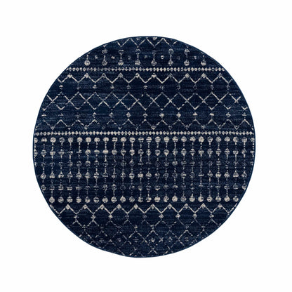 Tigrican Navy Area Rug - Elegant Modern Home Décor Rug
