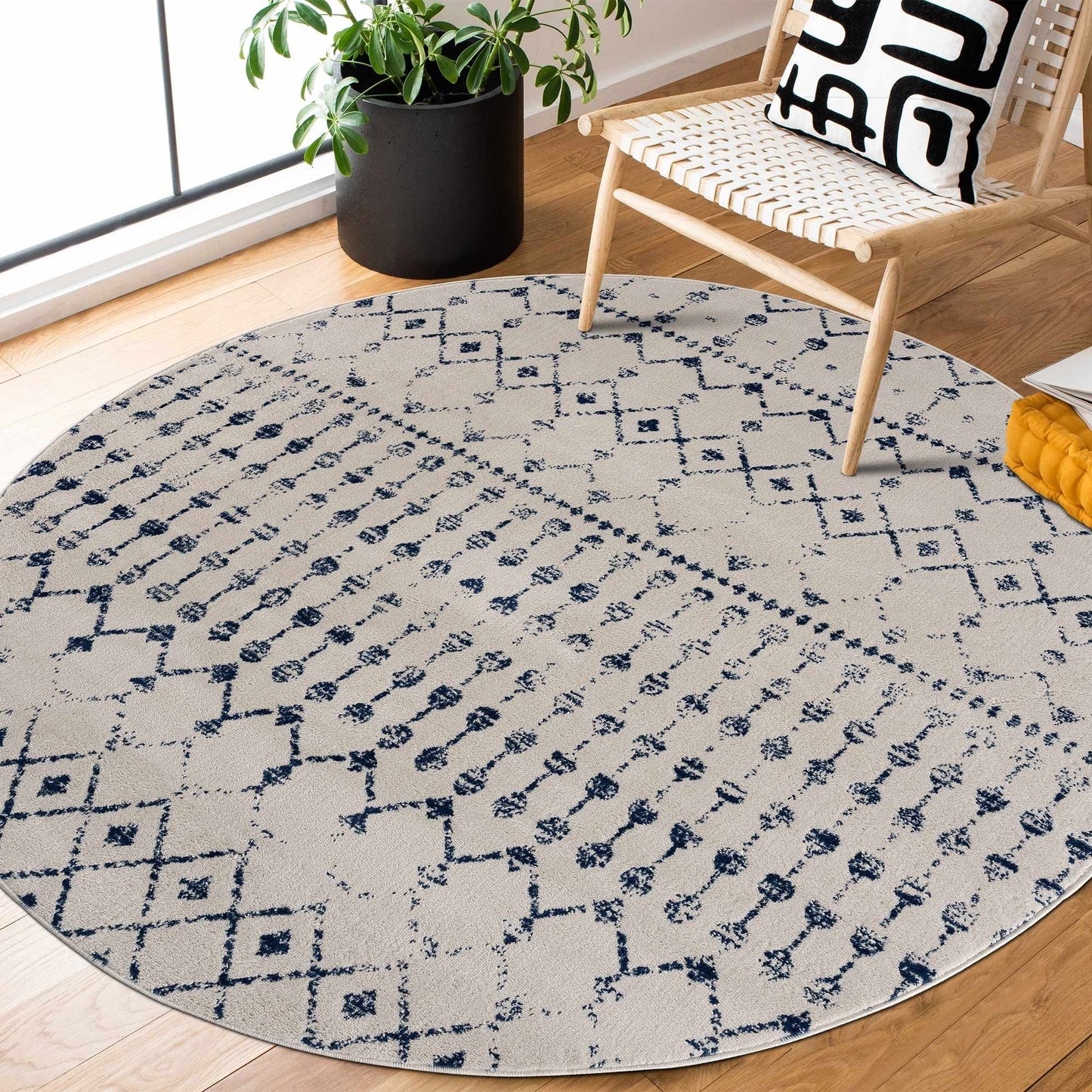 Modern Area Rug - Tigrican Blue 2332 Stylish Soft Durable Home Decor