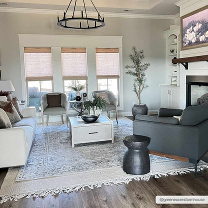 Beige Washable Flat Pile Rug - Stylish Home Décor