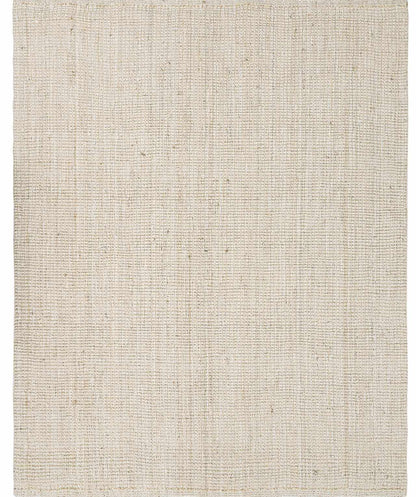 Eco-Friendly Jute Area Rug - Textured Cream Design for Stylish Home Décor