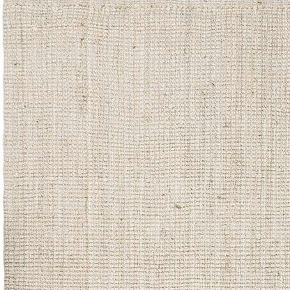 Eco-Friendly Jute Area Rug - Textured Cream Design for Stylish Home Décor