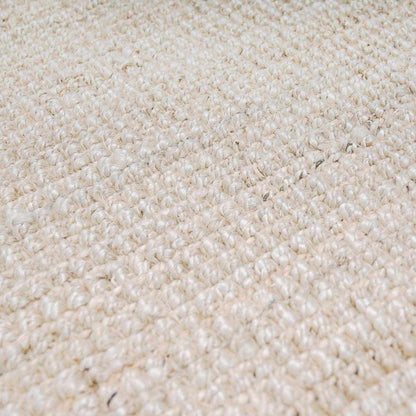 Eco-Friendly Jute Area Rug - Textured Cream Design for Stylish Home Décor