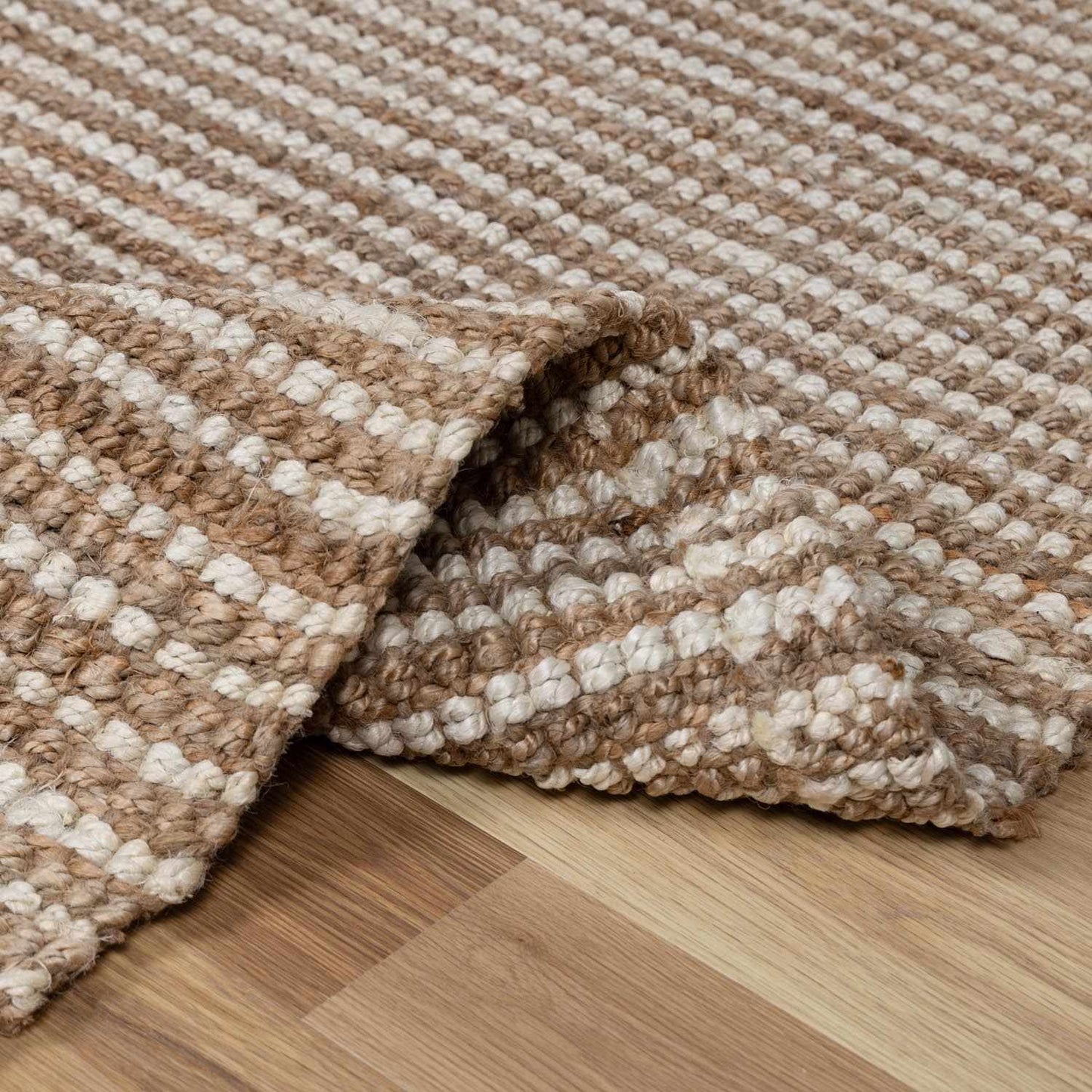 Camel Jute Area Rug - Natural Eco-Friendly Home Decor