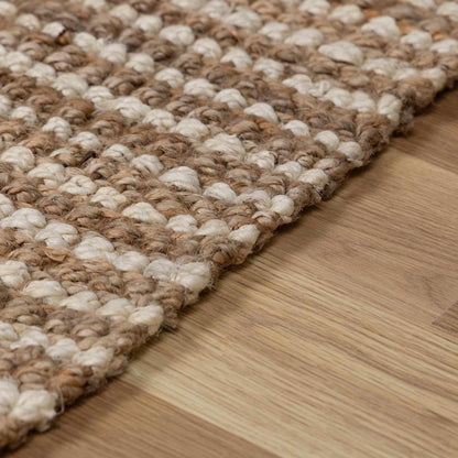 Camel Jute Area Rug - Natural Eco-Friendly Home Decor