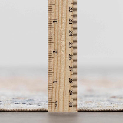 Washable Flat Pile Area Rug - Soft Durable Modern Home Decor