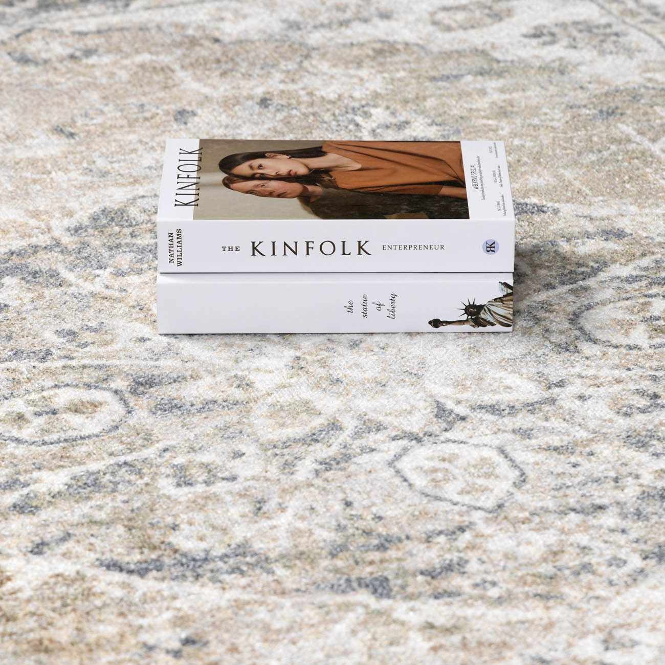 Beige Washable Flat Pile Rug - Stylish Home Décor