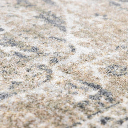 Beige Washable Flat Pile Rug - Stylish Home Décor