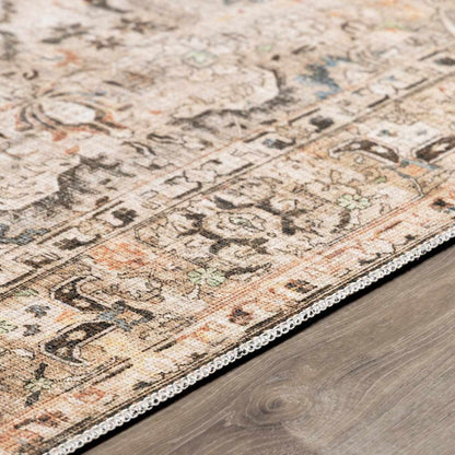 Vintage Washable Flat Pile Rug - Stylish Durable Standon Collection