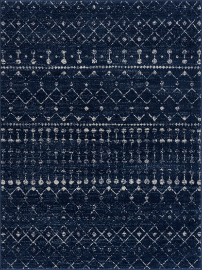 Tigrican Navy Area Rug - Elegant Modern Home Décor Rug