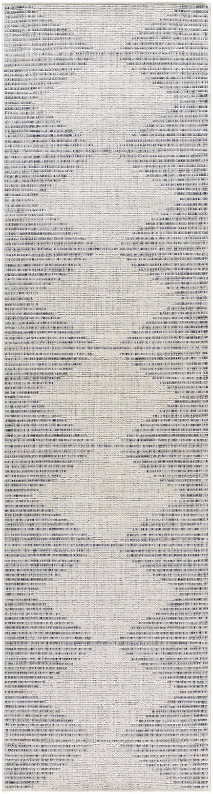 Gray Blue Outdoor Area Rug - Patio and Deck Mat