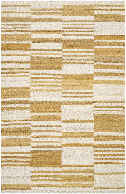 Thyra Jute Rug - Natural Fiber Area Rug with Stripes for Modern Homes