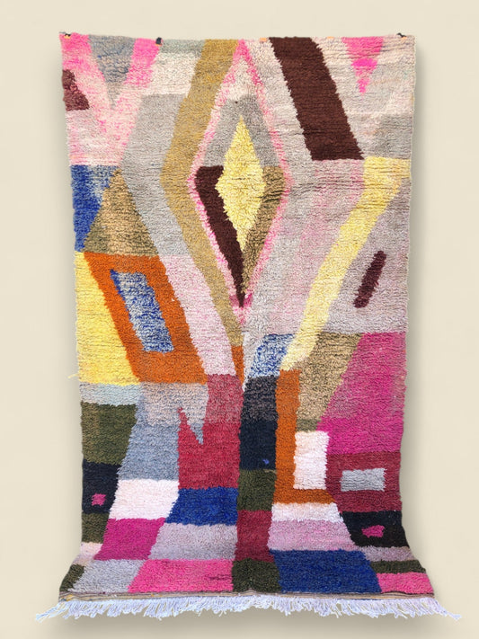 Tassadit Wool Rug - Moroccan Abstract Floor Decor