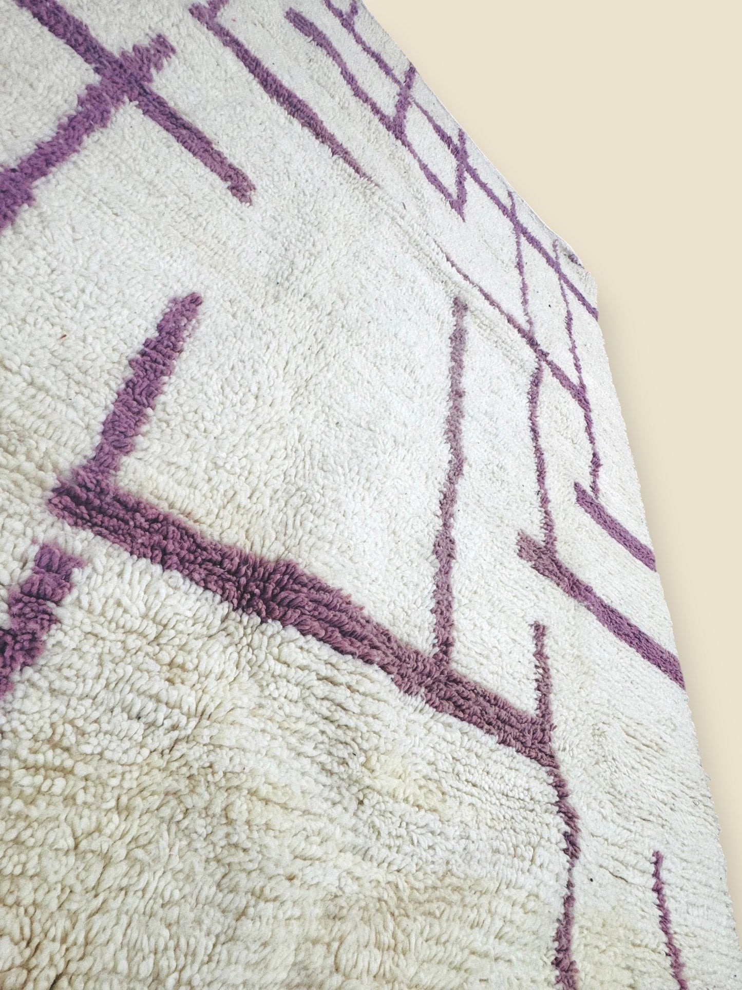 Tashelhit Berber Rug – Abstract Pattern Beni Ourain Style