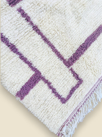 Tashelhit Berber Rug – Abstract Pattern Beni Ourain Style