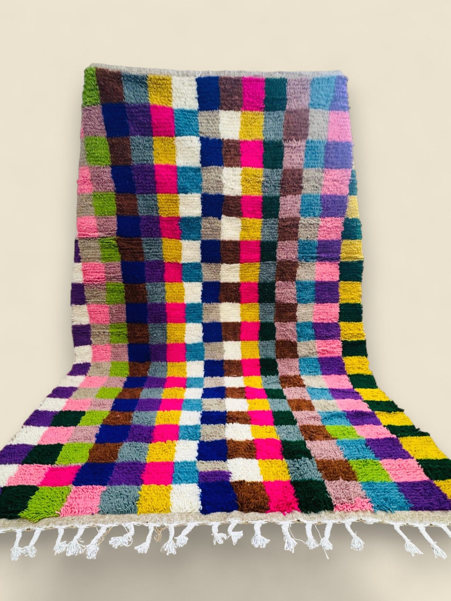 Vibrant Tilawin Rug – Colorful Moroccan Berber Floor Art