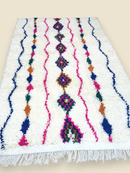 Moroccan Wool Area Rug – Tiziriwen Tribal Design
