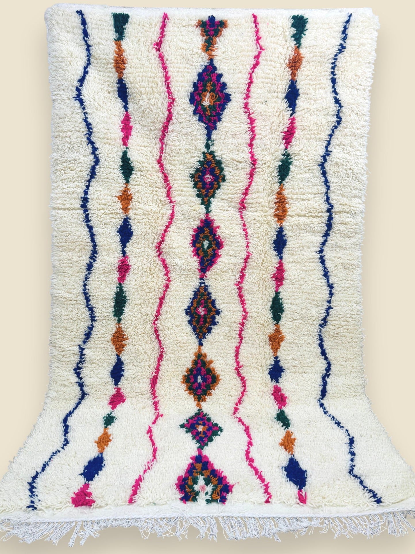 Moroccan Wool Area Rug – Tiziriwen Tribal Design