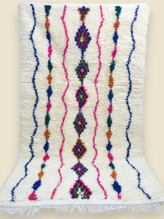 Moroccan Wool Area Rug – Tiziriwen Tribal Design