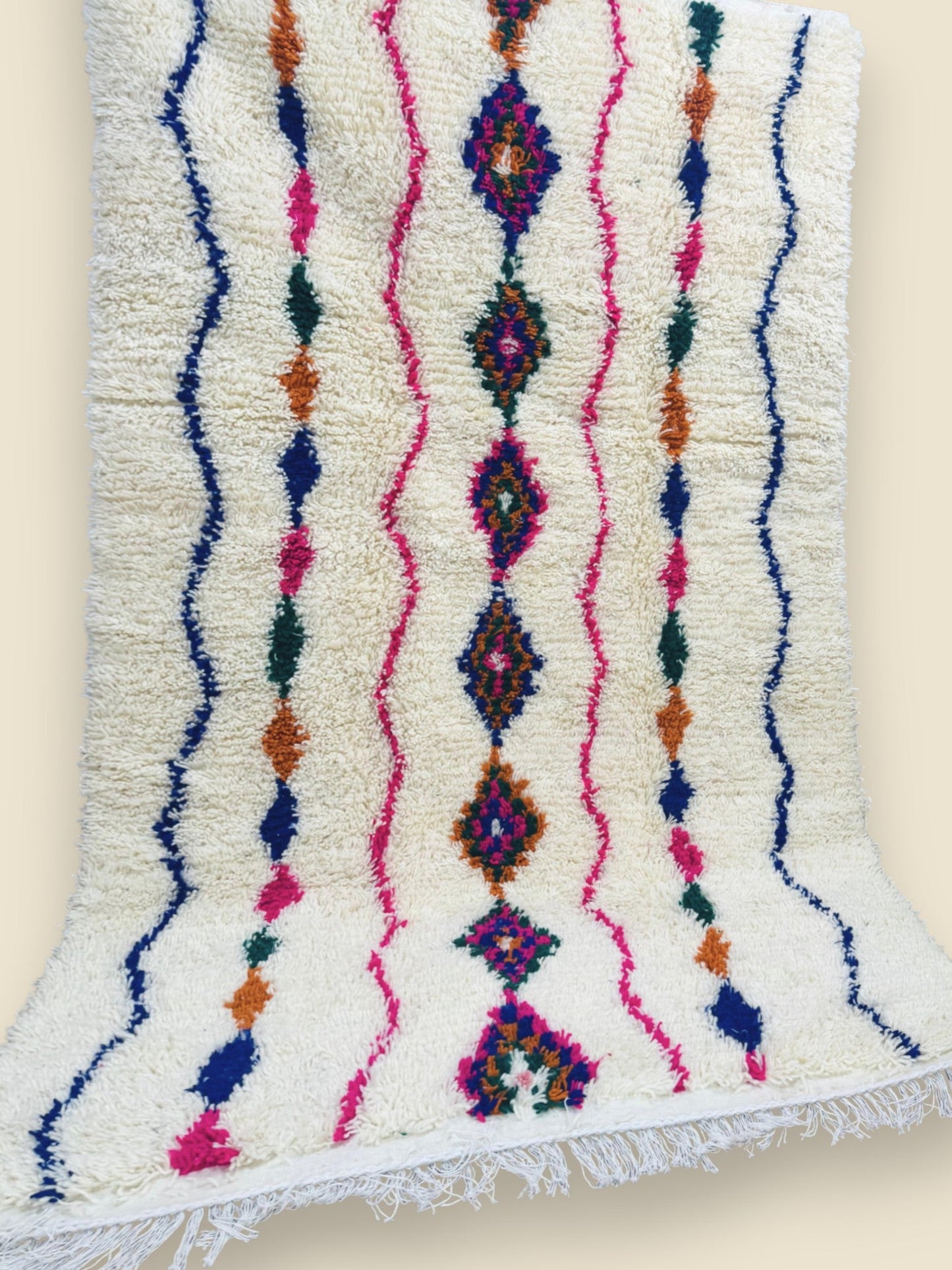 Moroccan Wool Area Rug – Tiziriwen Tribal Design